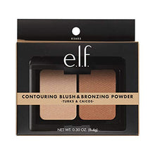 Load image into Gallery viewer, e.l.f. Cosmetics Contouring Blush &amp; Bronzing Powder, Two Matte Shades Perfectly Contour Skin, Turks &amp; Caicos