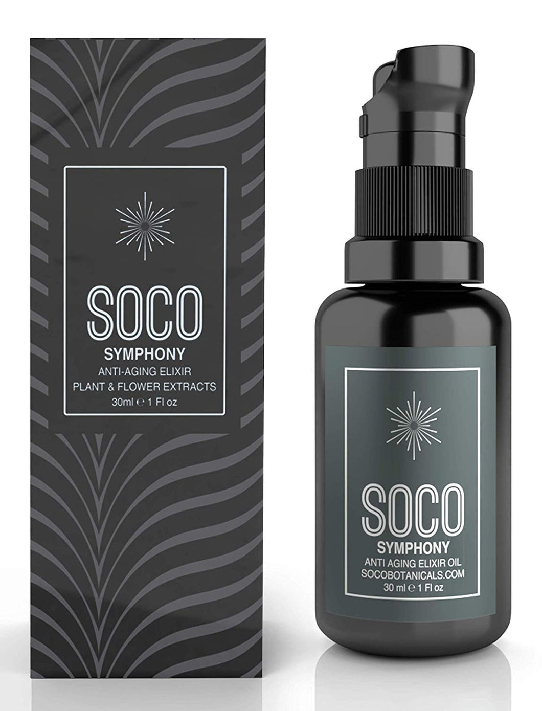 SOCO Botanicals Face Oil Serum - Anti Aging Organic Elixir for Face and Eyes with Sea Buckthorn