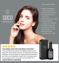 Load image into Gallery viewer, SOCO Botanicals Face Oil Serum - Anti Aging Organic Elixir for Face and Eyes with Sea Buckthorn